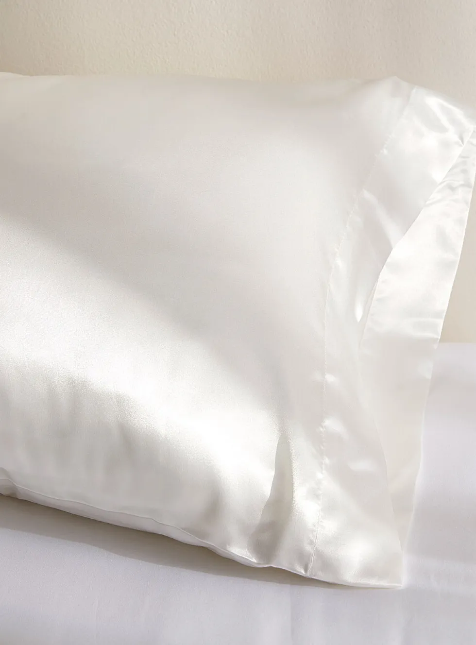 Faux-silk pillowcase