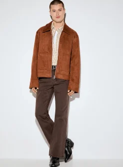 Faux-suede jacket