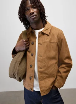 Faux-suede jacket