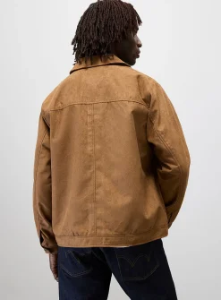 Faux-suede jacket