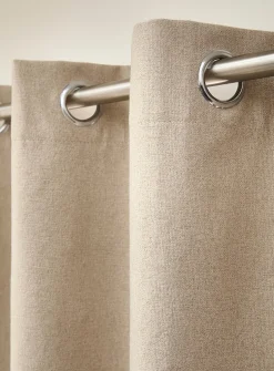 Faux-wool blackout curtain