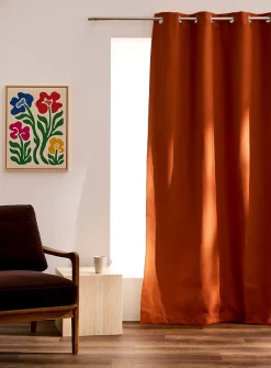 Faux-wool blackout curtain