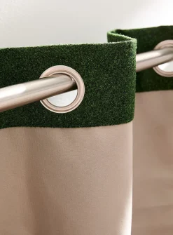 Faux-wool blackout curtain