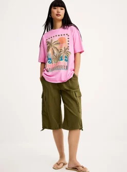 Feel The Heat pink T-shirt