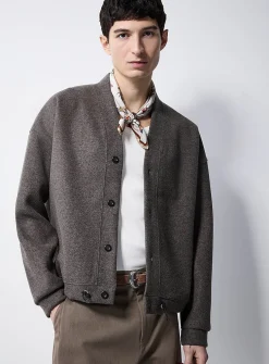 Felted cardigan