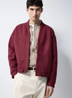 Felted cardigan