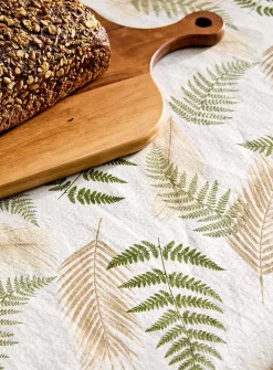 Fern foliage vinyl tablecloth