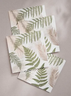 Fern leaves paper napkins