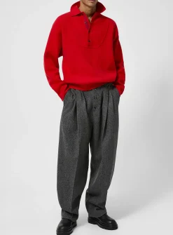 Fernando heather virgin wool pant