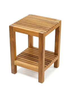 Fiji small teak wood shower bench