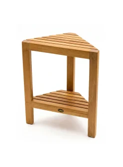 Fiji teak wood shower footrest