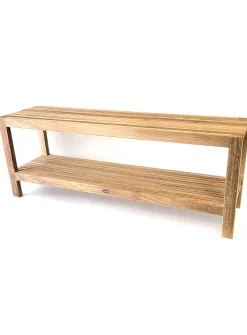Fiji very large teak wood shower bench