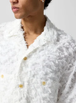 Fine fringes cabana shirt