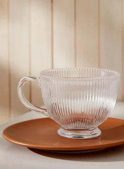 Fine grooved mug