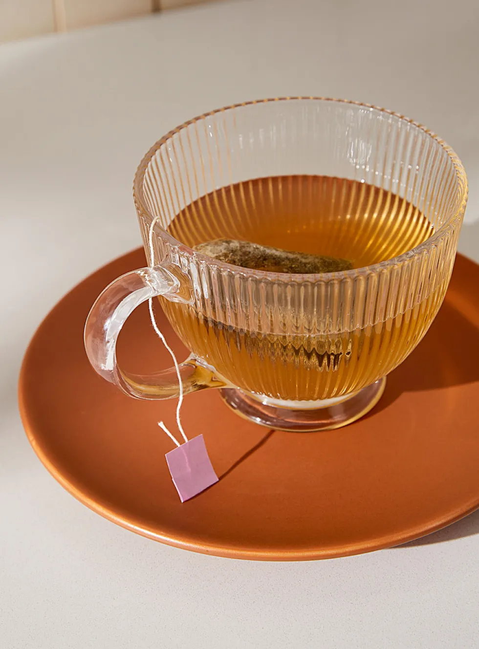 Fine grooved mug