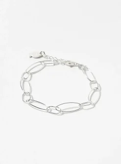 Fine oval-link bracelet