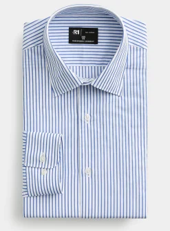 Fine pyjama-stripe shirt