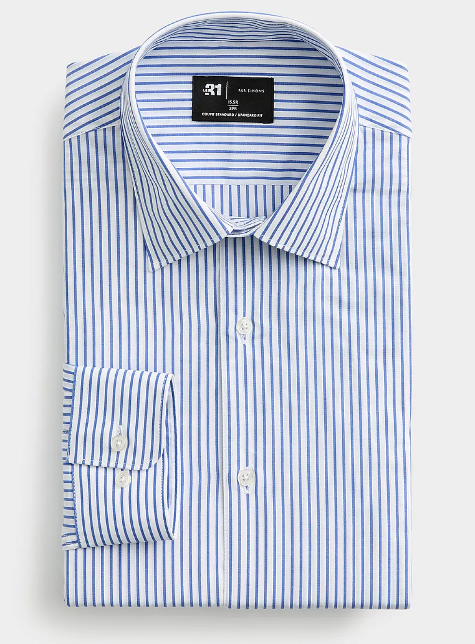 Fine pyjama-stripe shirt