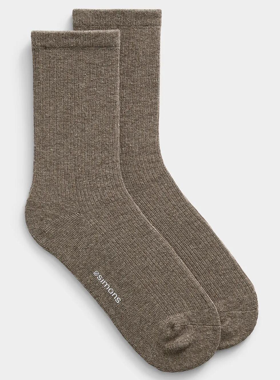Finely ribbed socks