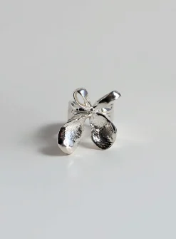 Finger Bow sterling silver cuff ring