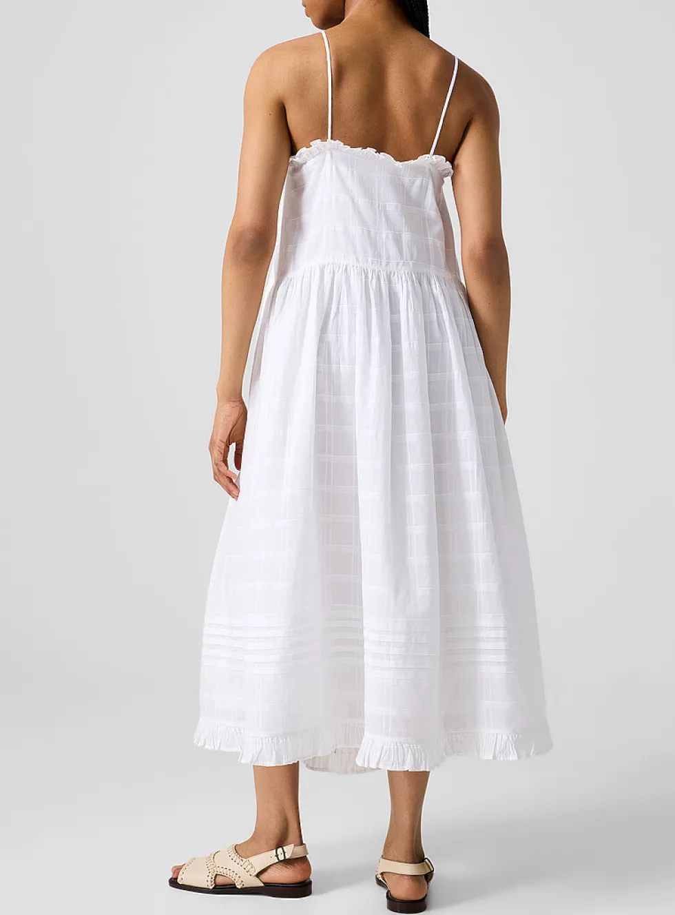 Fiore checkered maxi dress