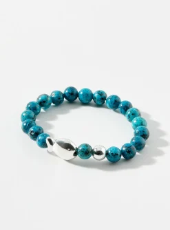 Fish turquoise beaded bracelet