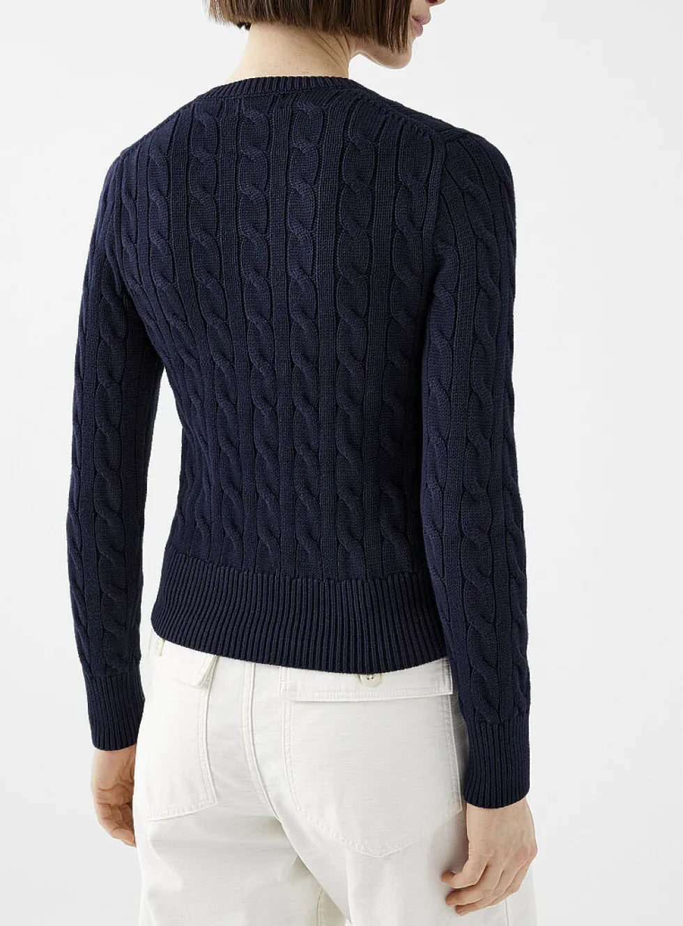 Fitted cable knit cardigan