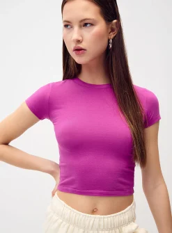 Fitted organic cotton T-shirt