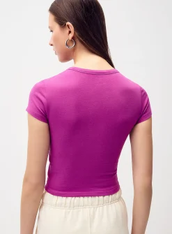 Fitted organic cotton T-shirt