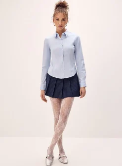 Fitted poplin shirt