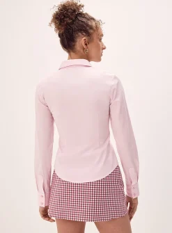Fitted poplin shirt