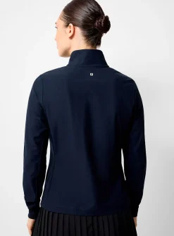 Fitted stretch windbreaker jacket
