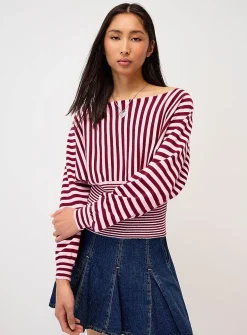 Fitted striped sweater