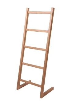 Five-rung teak wood ladder