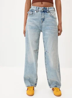 Flap pockets baggy jean