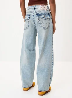 Flap pockets baggy jean