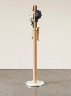 Flapper folding hook coat rack