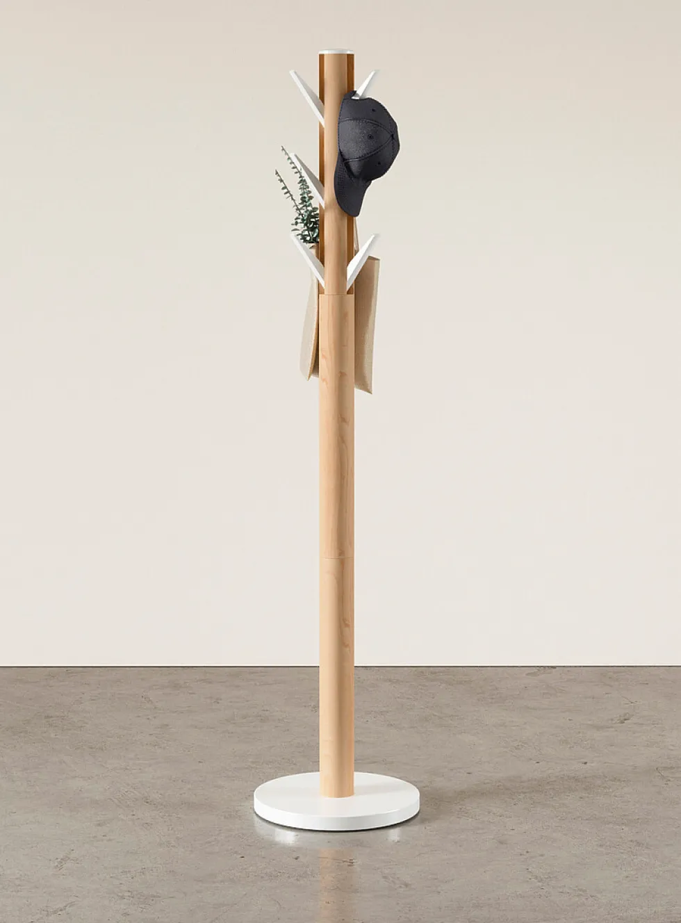 Flapper folding hook coat rack