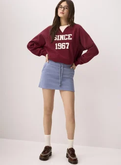 Fleece miniskirt
