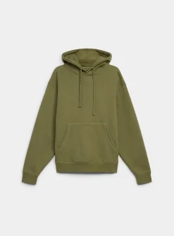 Fleece-lined raglan hoodie