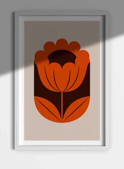 Fleur d'automne art print