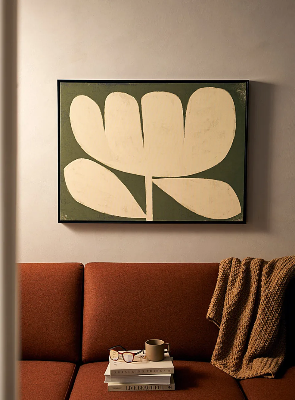 Floral abstraction art print