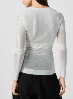 Floral abstraction top
