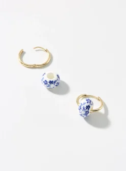 Floral bead hoops