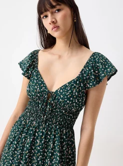 Floral bows short dress