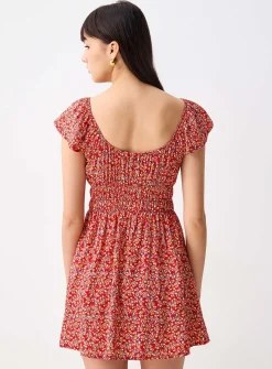 Floral bows short dress