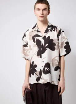 Floral camp shirt