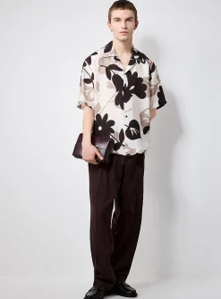 Floral camp shirt