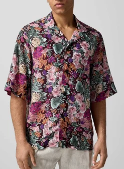 Floral camp shirt