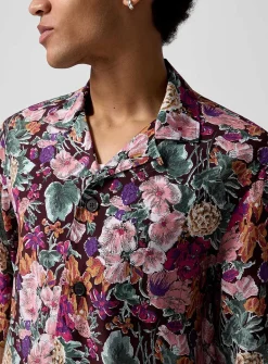 Floral camp shirt